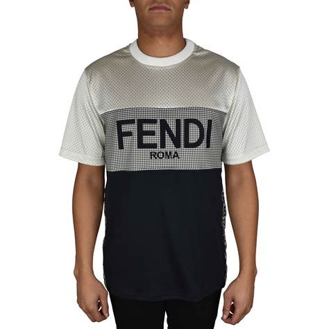 fendi t shirt logo|fendi crewneck t shirt.